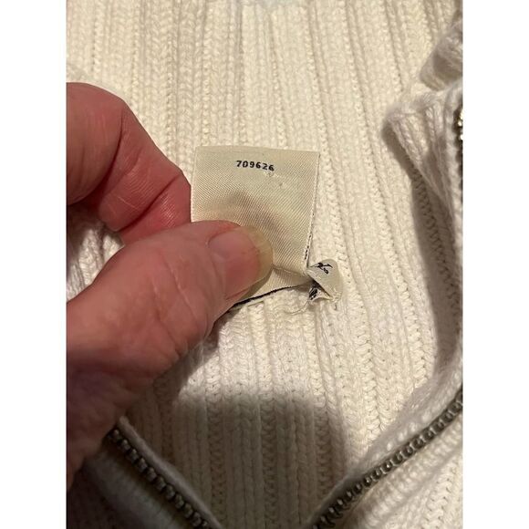 Ribbed Knit Quarter Zip Pullover Sweater Mock Neck Long Sleeve Top - Picture 6 of 10